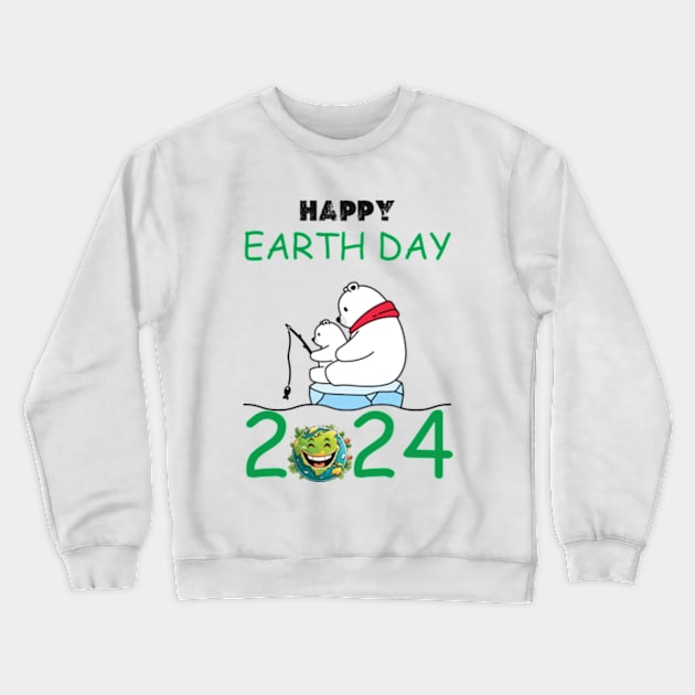 happy earth day 2024 gift april 22 Cute  Lover Crewneck Sweatshirt by graphicaesthetic ✅